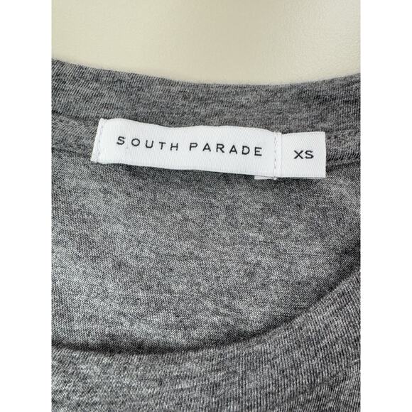 South Parade Sequin Evil Eye Shirt Womens XS Gray Boho Pima Cotton Made In Peru - Picture 6 of 12